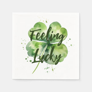 Gefühl Lucky | Kleeblatt | St. Serviette