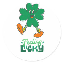 Gefühl Lucky Kleeblatt Stickers