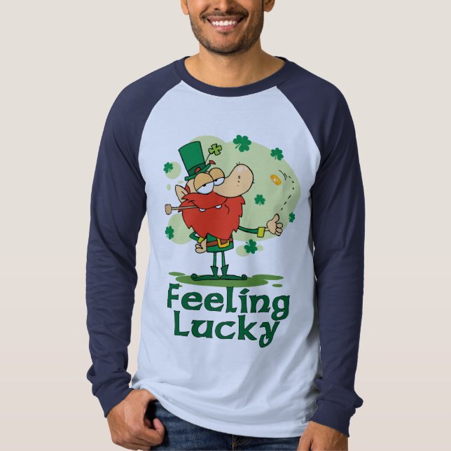 Gefühl Lucky Leprechaun Tshirt (Vorderseite)