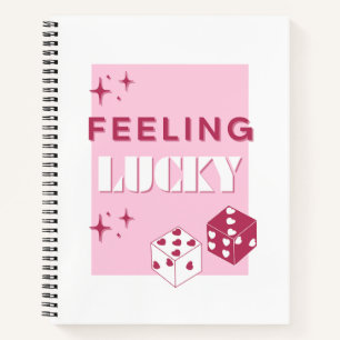 Gefühl Lucky, Lucky Girl, Luckiest Girl, Pink Notizbuch