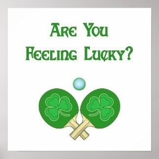 Gefühl Lucky Ping Pong Poster
