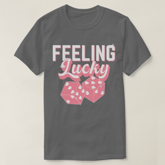 Gefühl Lucky Retro Valentine T-Shirt (Design vorne)