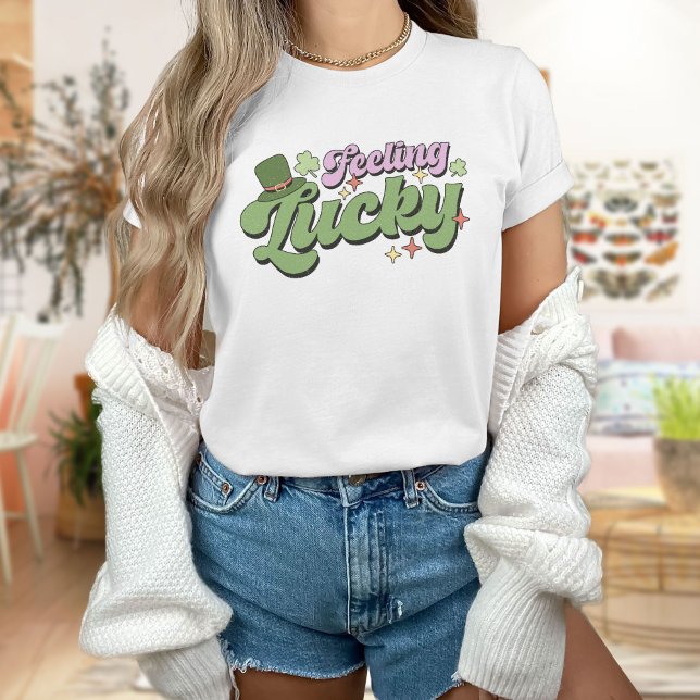 Gefühl Lucky St. Patricks Day Leprechaun T - Shirt (Von Creator hochgeladen)
