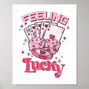 Gefühl Lucky, Valentine Pocket, Valentinstag Poster
