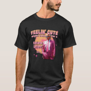 Gefühl Niedliche Abstimmung für einen Felsen späte T-Shirt