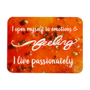 "Gefühl" Orange Sacral Chakra Words Magnet