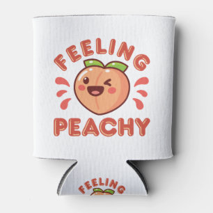 Gefühl Peachy Peach Fruit Happy Kawaii Dosenkühler