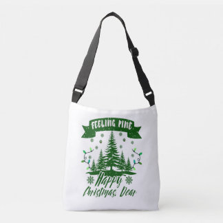 Gefühl Pine lustige Weihnachten Liebesgeschenk Tragetaschen Mit Langen Trägern