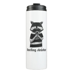 Gefühl Sinister Funny Raccoon Thermosbecher
