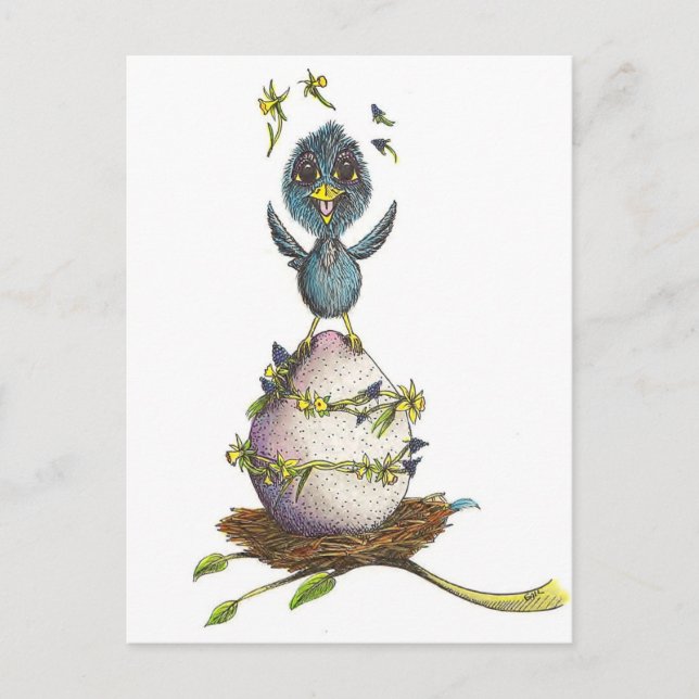 Gefühl Springy Postkarte (Vorderseite)