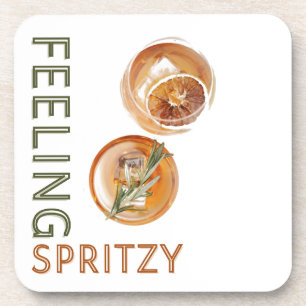 Gefühl Spritzy Orange Cocktail Getränkeuntersetzer