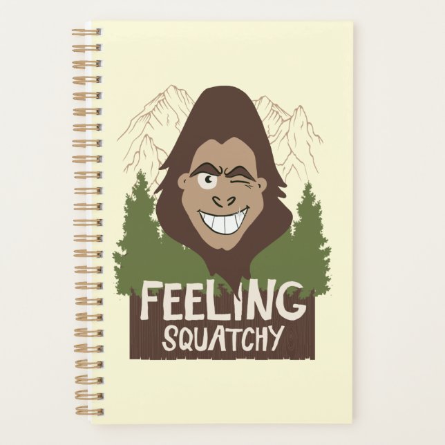 Gefühl Squatchy Funny Bigfoot Sasquatch Planer (Vorderseite)