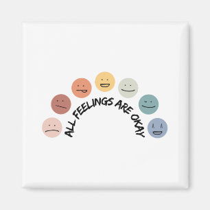 Gefühl über emotionale Gesichter psychische Gesund Magnet