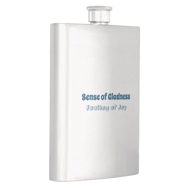 Gefühl von Gladness, Gefühl von Joy Classic Flask Flachmann (Rechts)
