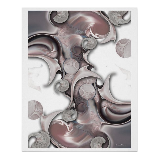 "Gefühl vs Projection", Glossy Poster (Vorderseite)