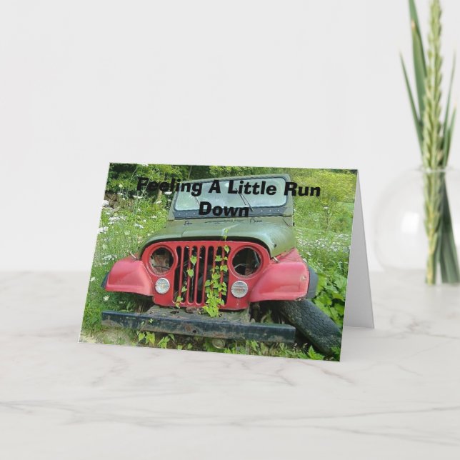 Gefühl wenig laufen unten karte (Vorderseite)