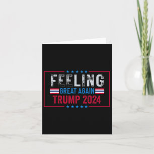 Gefühl wieder groß Trump 2024 US-Flagge Karte