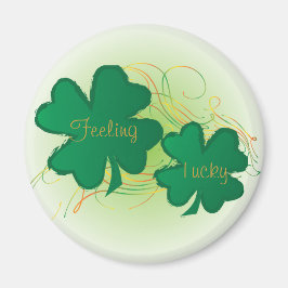 Gefühl wirklich 🍀 Lucky St. Patrick Day Clover Magnet