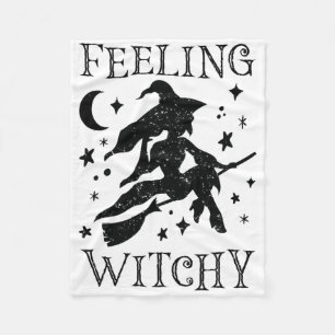 Gefühl Witchy Funny Halloween Witch Vibes Kinda N Fleecedecke