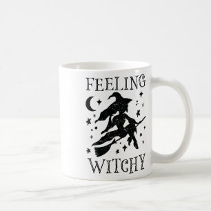 Gefühl Witchy Funny Halloween Witch Vibes Kinda N Kaffeetasse