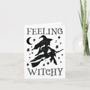 Gefühl Witchy Funny Halloween Witch Vibes Kinda N Karte