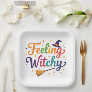 Gefühl Witchy Pappteller