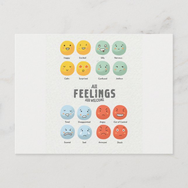 Gefühle Art Postkarte (Vorderseite)