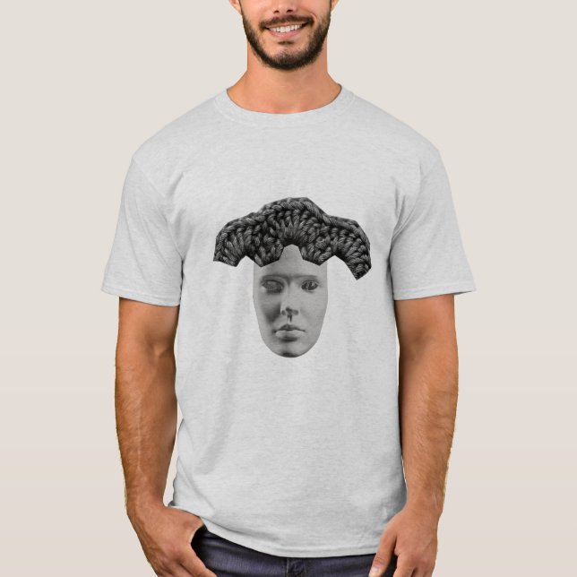 Gefühle – Dunkle Ästhetikmaske & Textur Abstract  T-Shirt (Vorderseite)