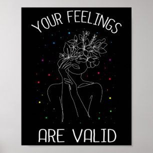 Gefühle gelten für die psychische Gesundheit Poster