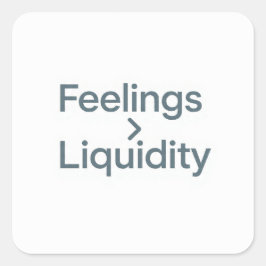 Gefühle in Liquidität Minimalist Stickers
