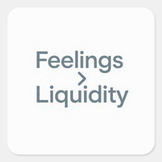 Gefühle in Liquidität Minimalist Stickers