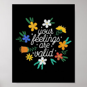 Gefühle sind gültig Frauen Mental Health Awareness Poster