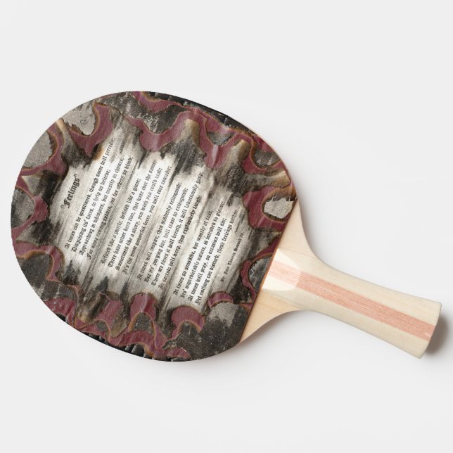Gefühle Tischtennis Schläger (Seitenansicht)