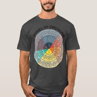 Gefühle Wheel Emotion Chart Mental Health Herapie T-Shirt