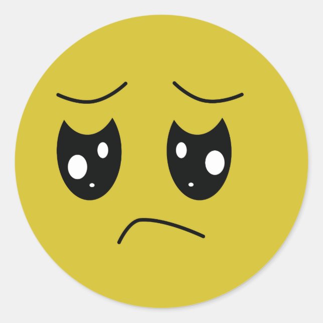 Gefühlsstörung Runder Aufkleber (Vorderseite)