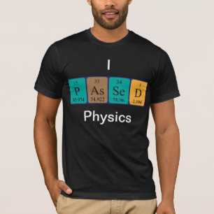 Geführte Physik Namen-Shirt der periodischen T-Shirt