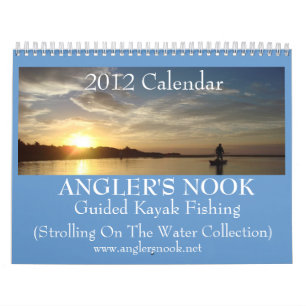 Geführter Kajak der Angler Winkel, der Kalender