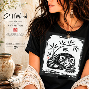 GEFUNDEN • StillWood • Rotes Panda T-Shirt