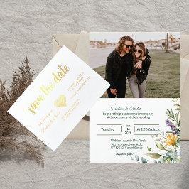 Gefundene Hochzeit Speichern der Datumsvorlage Folienkarte