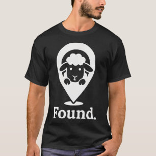 Gefundene minimalistische Schaf christliche Psalm T-Shirt