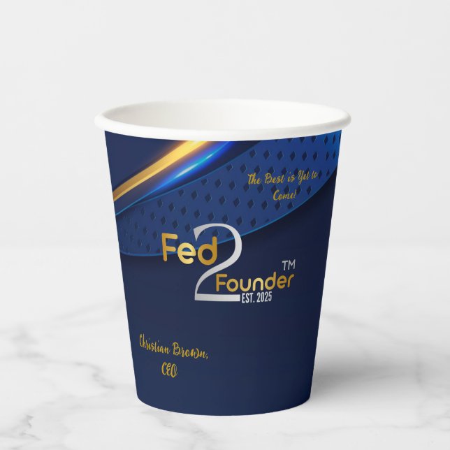 Gefüttert2Founder Personalisierter Becher (Vorderseite)