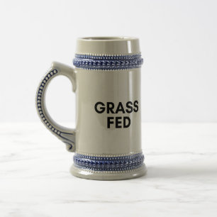 gefüttert Gras Bierglas