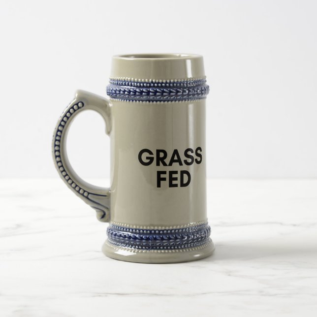 gefüttert Gras Bierglas (Links)