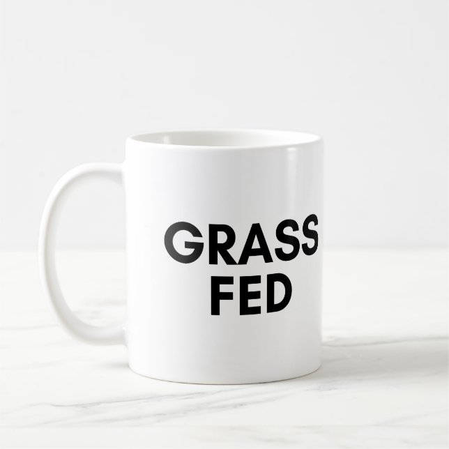 gefüttert Gras Kaffeetasse (Links)