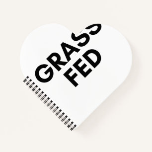 gefüttert Gras Notizbuch