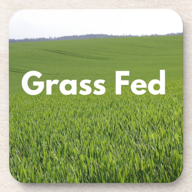 Gefüttert Gras Untersetzer (Vorderseite)