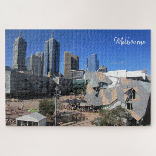 gefüttert Quadratskyline Puzzle