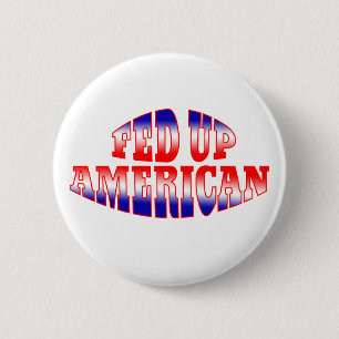 GEFÜTTERT UP AMERICAN Patriotic Red White Blue Button