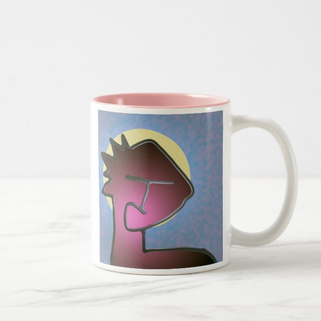 Gegähne Zweifarbige Tasse (Rechts)
