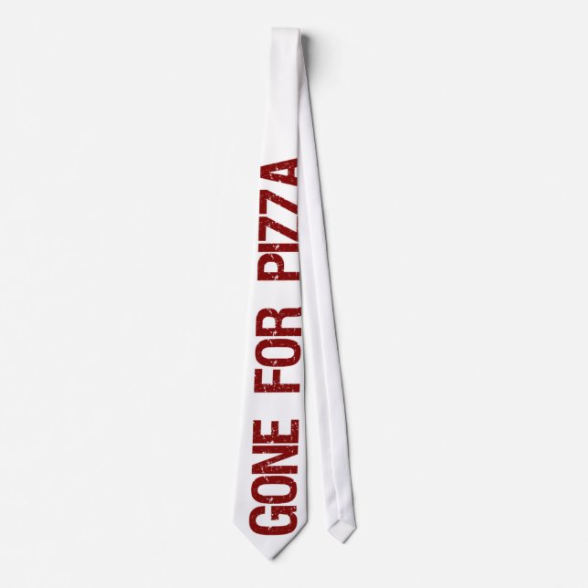 Gegangen für Pizza Krawatte (Vorderseite)